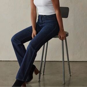 NWT Madewell Dark Blue Straight Leg Jeans *90s STRAIGHT size 28